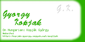 gyorgy kopjak business card